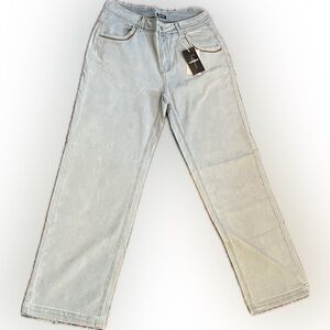 Flamingal’s Light Bleach Blue Women's Straight Boot Cut Jeans